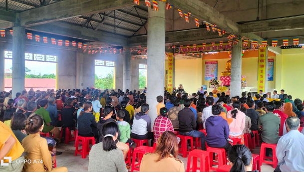 Quang cảnh Buổi Lễ Kính mừng Đại lễ Phật Đản năm 2023 tại Tịnh xá Ngọc Đồng